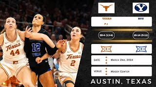 No. 3 Texas vs BYU | Big 12 | 3.2.24