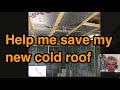 Can I save my sweating cold flat roof with no vapour barrier ?