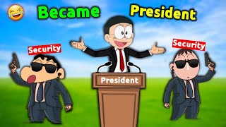 Nobita And Shinchan Became President 😱 || 🤣 Funny Game screenshot 4