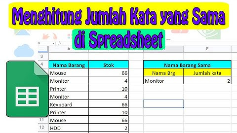 Bagaimana cara menghitung jumlah instance teks di google sheets?