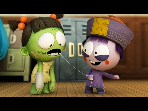 Funny Animated Cartoon | Spookiz Season 1 - Wiggle Wiggle | 스푸키즈 | Cartoon For Kids