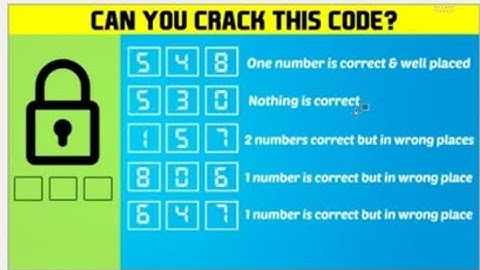 Crack The Code | Solution with Simple Concept Explanation | Brain Teasers | 548 530