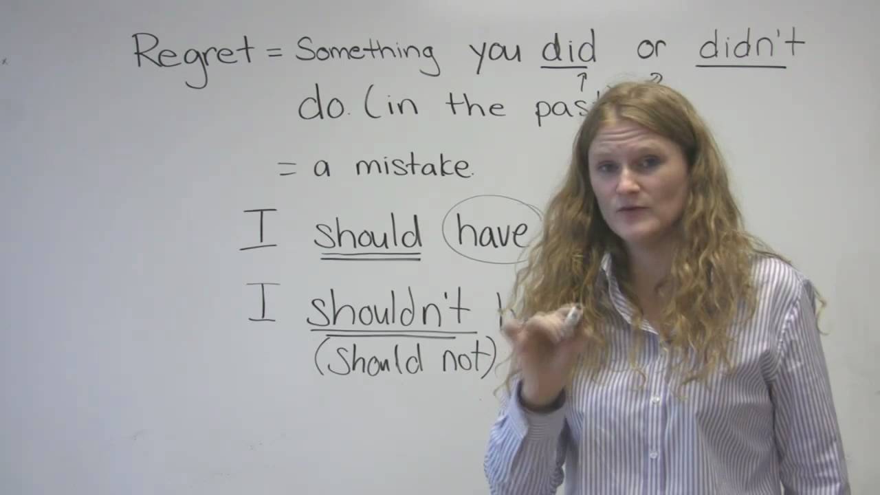 English Speaking - Mistakes & Regrets ("I should have studied" etc.)