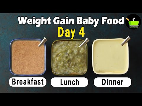 Baby Food Day 4  | Weight Gain Baby Food | Ragi Dates Porridge | Moong Dal Mash |Apple Poha Porridge | She Cooks