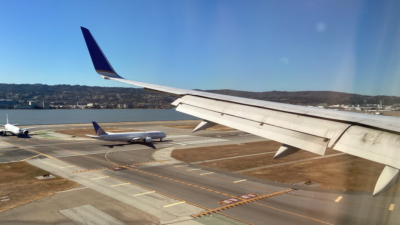 United Airlines Boeing 757-300 Landing in San Francisco (SFO)