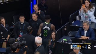 Anthony Edwards walks off after Dallas Mavericks advance to NBA Finals screenshot 2