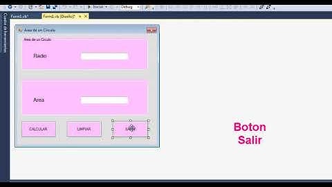 Área de un Circulo (Visual Studio)
