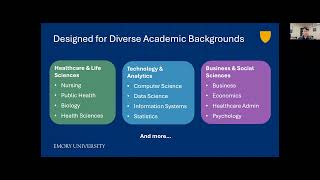 MS in Health Care Analytics Virtual Open House Fall 2026