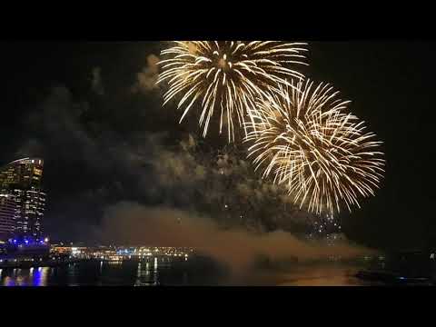 New year fireworks, Dubai, festival city, 2019