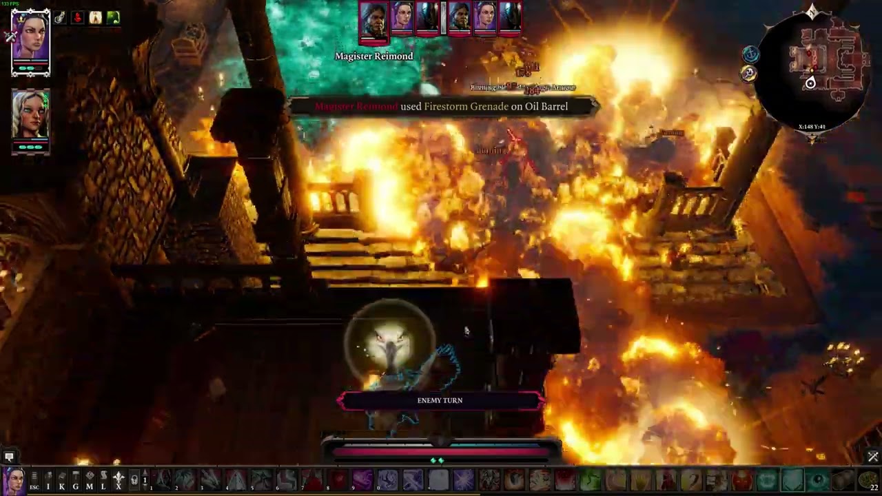 Divinity Original Sin 2 - Fun with a Deathfog barrel