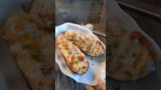 Cheesy Oven-baked Eggplant  youtubeshorts eggplant vegetarian @mrs5cookbook
