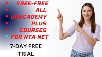 Free Live Classes | Free PLUS course| NTA-UGC-NET & SET Exams - Unacademy