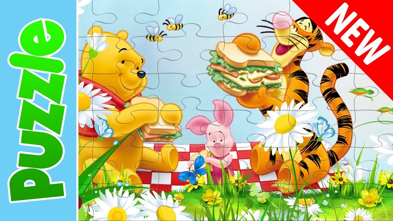 Funny Puzzle Videos for Kids | Winnie The Pooh Tigger And Piglet Puzzle ...