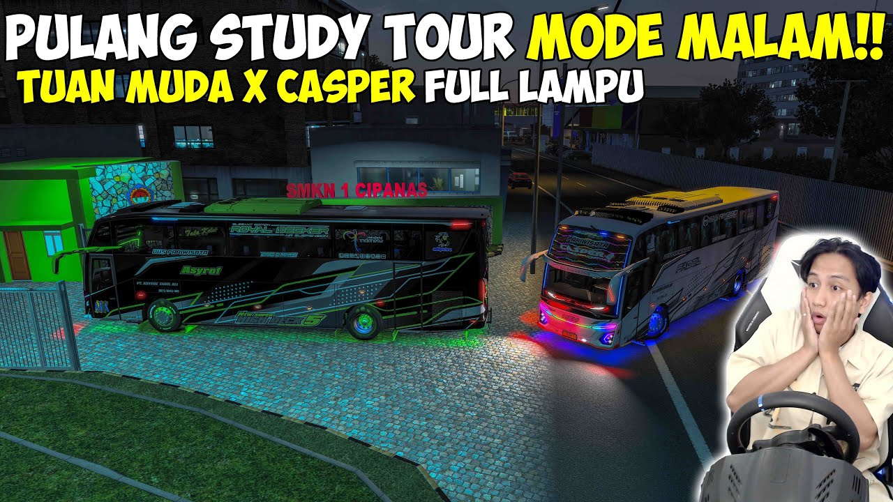 PULANG STUDY TOUR MODE MALAM !! TUAN MUDA DAN CASPER FULL LAMPU DI PUNCAK SERU BANGET