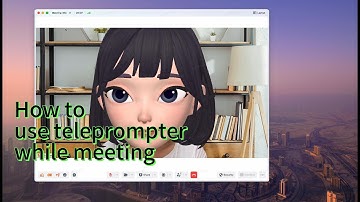 How to use teleprompter while meeting (on Zoom or other meeting app)
