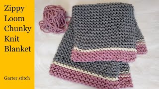 Zippy Loom DIY Chunky Knit Blanket, Garter Stitch screenshot 5