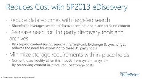eDiscovery for SharePoint 2013