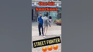 One hit knockout. Self defence on the street. #selfdefence #powerpunch #fight #boxing #fighter