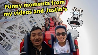 Funny moments from my videos and Justin El Gato!!!