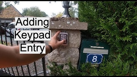 Adding a security code Keypad to electric gates