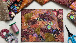 Creative Journal | Fabric Scraps into Gorgeous Textile Art | Free Motion Embroidery | Fabric Collage