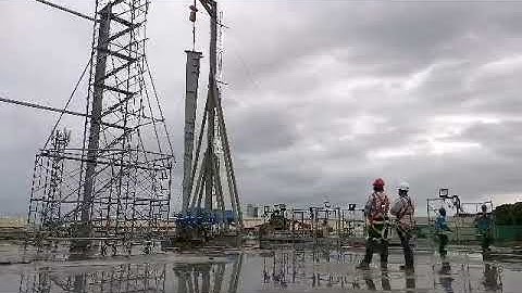 Gin Pole Lifting Of Columns