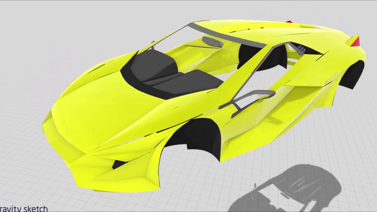 Gravity Sketch for Quick Car Design Models 