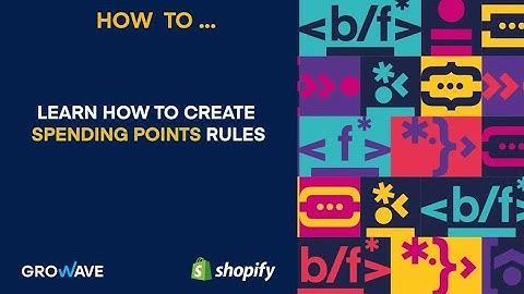 Learn how to create Spending points rules