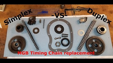 Nigel the 1977 MGB Duplex Timing chain installation