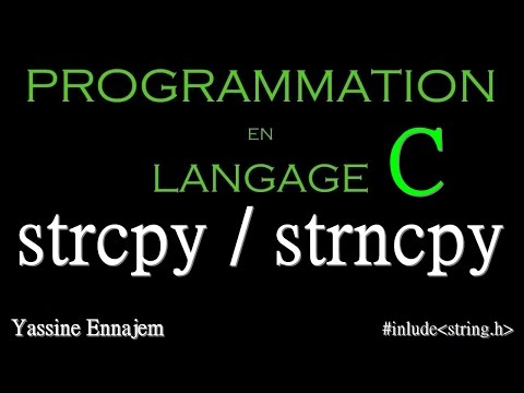 la fonctions strcpy , strncpy (string.h) en langage C