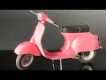 [Full build] Vespa 125 Primavera Make It 1/9  Scale step by step build (Italeri)