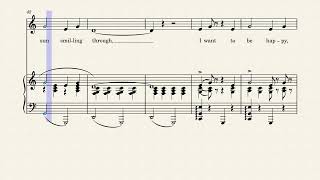 I Want to Be Happy [1924 piano/voice sheet music arrangement]