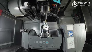 Femoral Knee Implant CNC Machining | 5-Axis Hurco VMX30Ui | Orthopedics Manufacturing