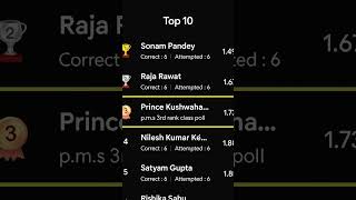 P.W. class 10th Poll m.p rank 3rd #pw #top #top10 #famous #reels #physicswallah #king_prince_5432k .