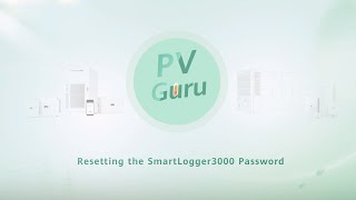 Resetting The Smartlogger3000 Password