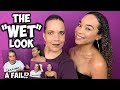 WE TRIED THE "WET LOOK" ON OUR NATURAL HAIR + FIXING A FAIL
