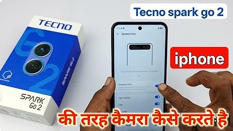 Tecno Phone ko iPhone ki tarah kaise banaen | tecno spark go 2 dynamic port setting