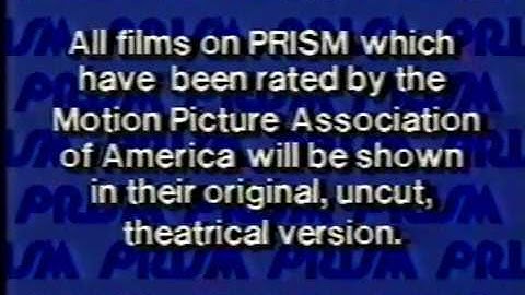 Prism Movies Intro 1987 (Local Philly Area Cable TV Movie Station)