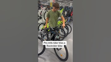 Pro MTB rider tries a rockrider bike🔥#shorts