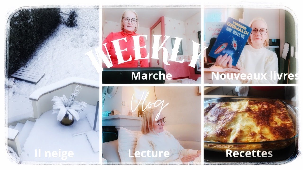 Weekly Vlog N°2 - Il Neige, Reprise DP, Aldi, Nouveaux livres, Recettes