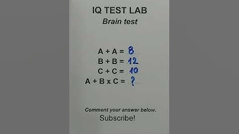 Iq test questions !Do you know the answer why 😲  98% fail #math #iq #iqtest #mathtrick #3
