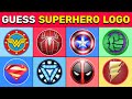 Guess all the superheroes by logo  superhero quiz