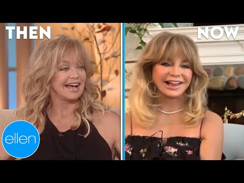 Then and now: goldie hawn's first and last appearances on 'the ellen show'