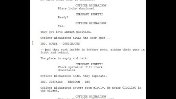 Screenplay Formatting 101: Even More Double Dashes!