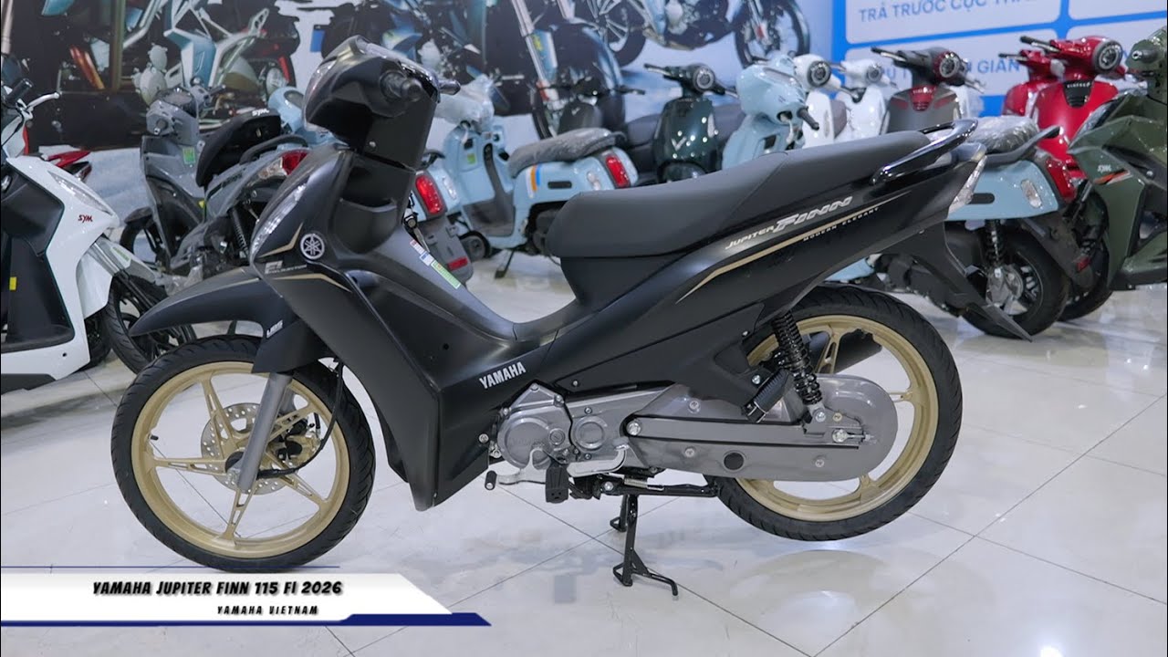 Yamaha Jupiter FINN 115i 2026 | Đen Nhám Vàng | WALKAROUND