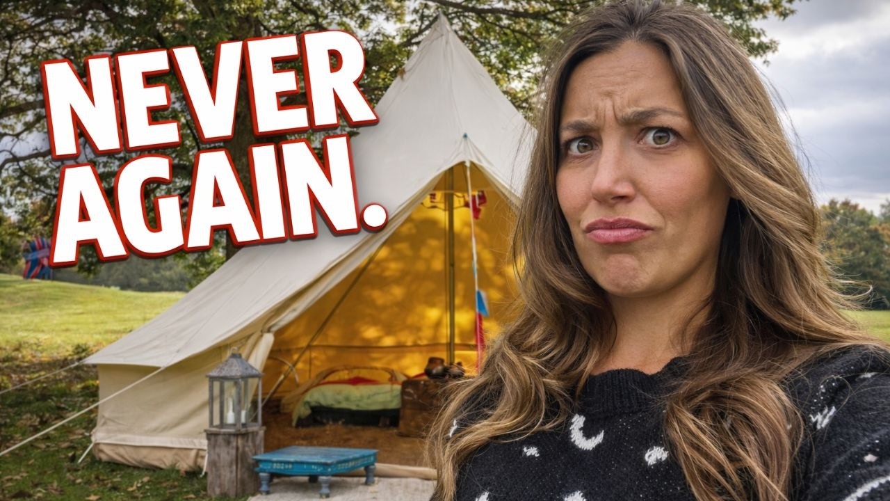 I went GLAMPING for the first time (DISASTER STRUCK)