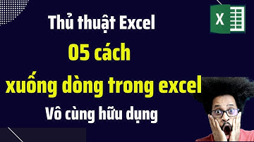 Xuống dòng trong excel - Cách xuống dòng trong exel - DV Channel