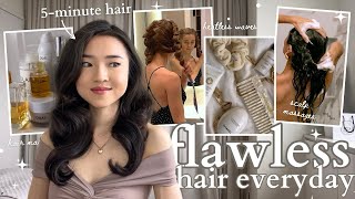 Haircare Habits for FLAWLESS Hair (even if it’s humid)✨low maintenance tips, growth & styling hacks