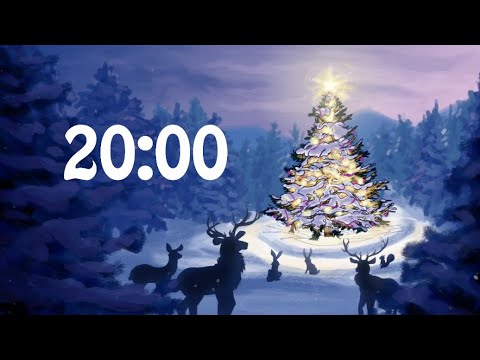 20 Minute Christmas Countdown Timer with Music, Animated Animals ...