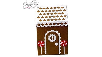 Gingerbread House Box SVG Assembly Tutorial